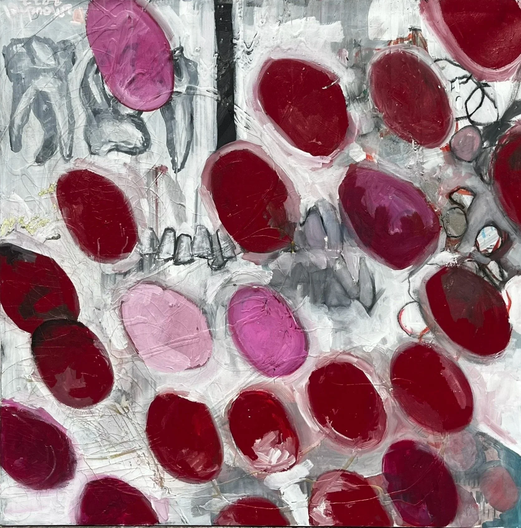 But does it have teeth?, 48 x 48, oil on canvas, 2022, 