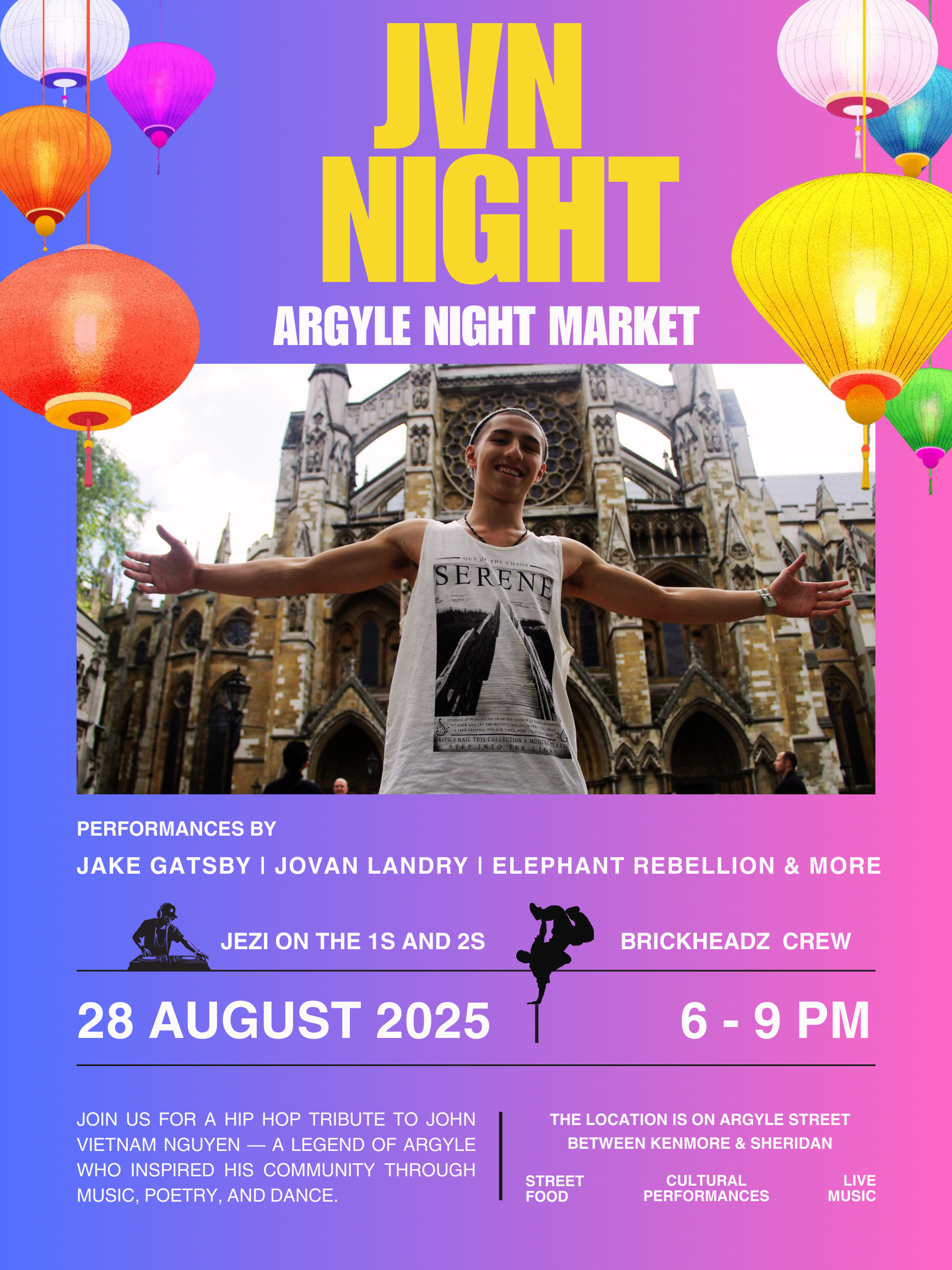 JVN Night at Argyle Night. Market