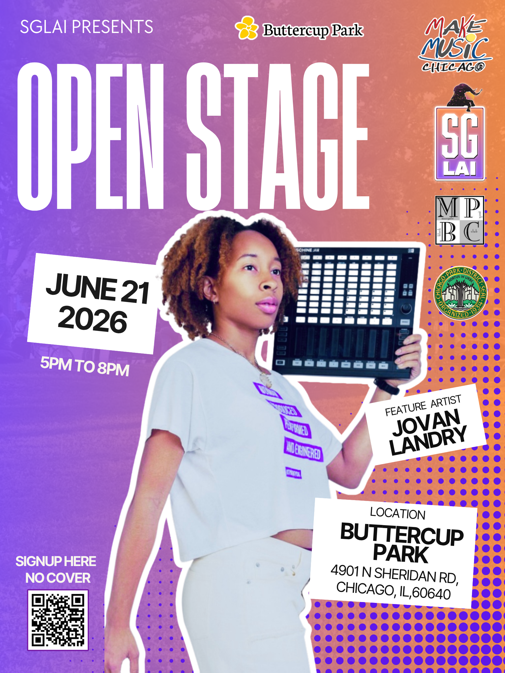 Stomping Grounds Open Stage Featuring Jovan Landry