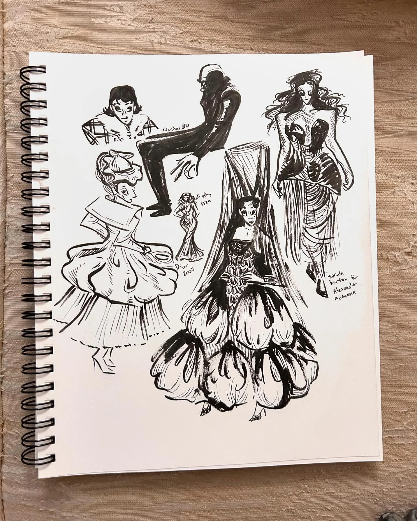 Some recent pages from my sketchbook
.
#art #inkdrawing #pendrawing #sketchbook #illustrator #illustration #illustrationartists