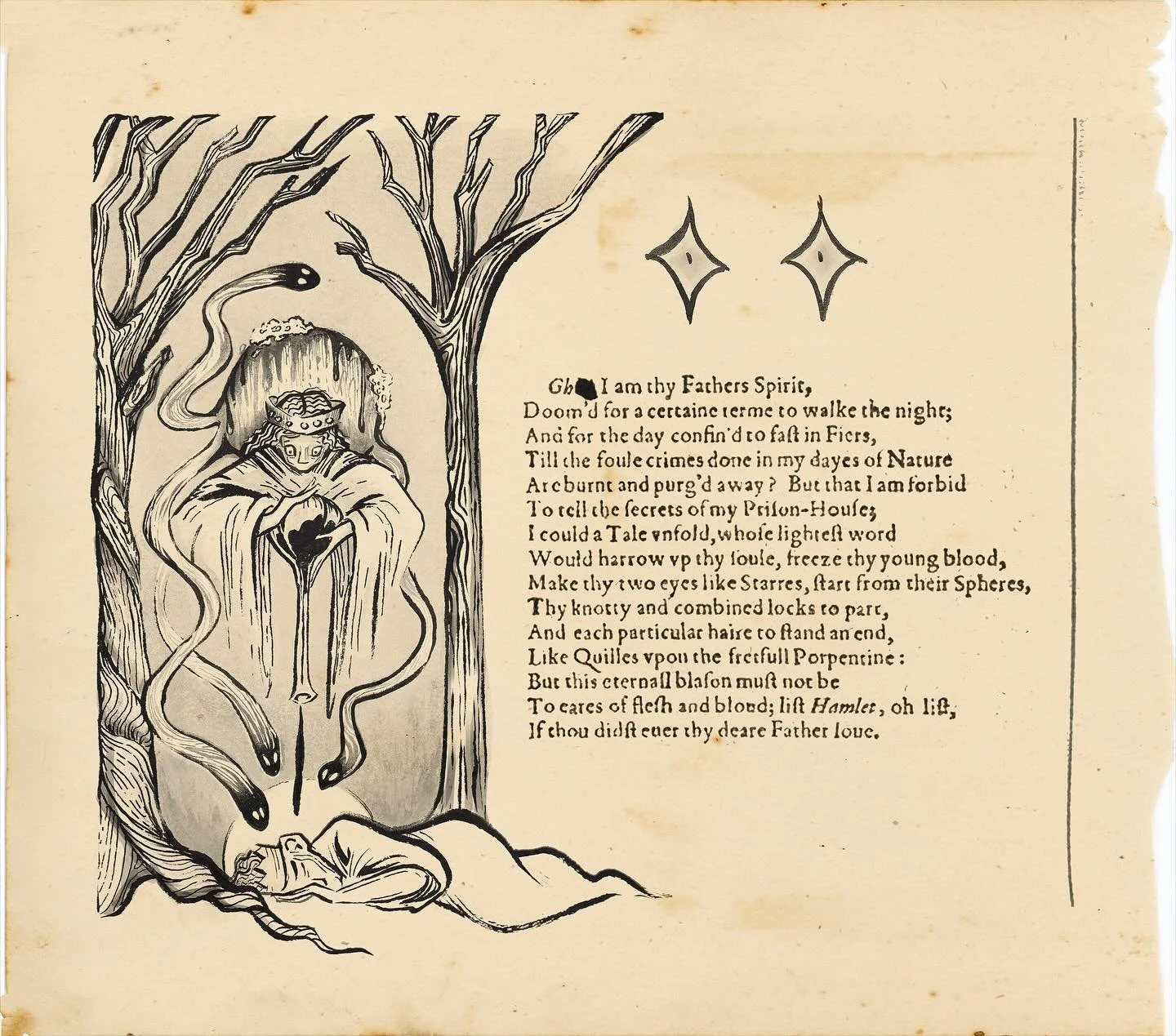 The murder of the king manuscript illustration. Mostly done in ink, touched up digitally. The text is pulled directly from one of the first folios 
.
#art #illustration #illustrationartists #bookart #bookillustration #fantasyillustration #hamlet #sha