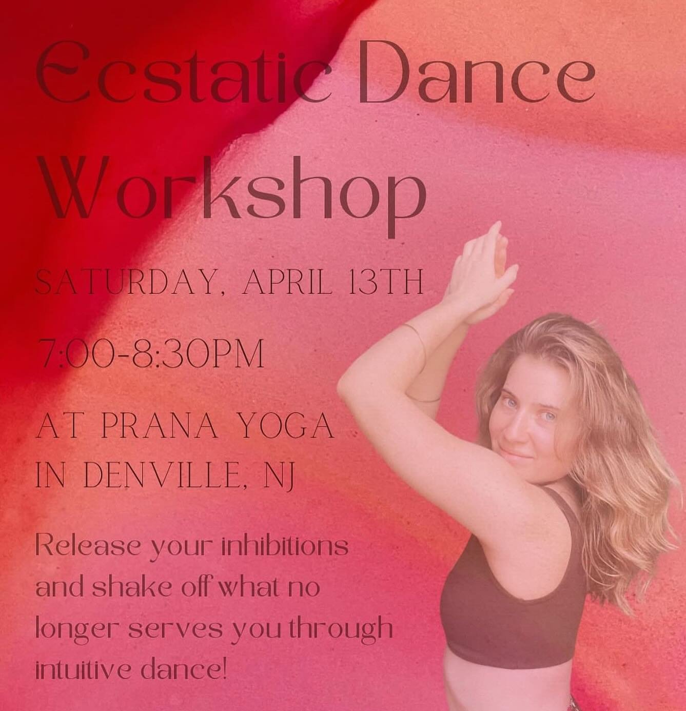 Ecstatic Dance today! Join @alysha__beth this evening from 7-8:30pm! Register through the workshops link in our bio, website, or app!