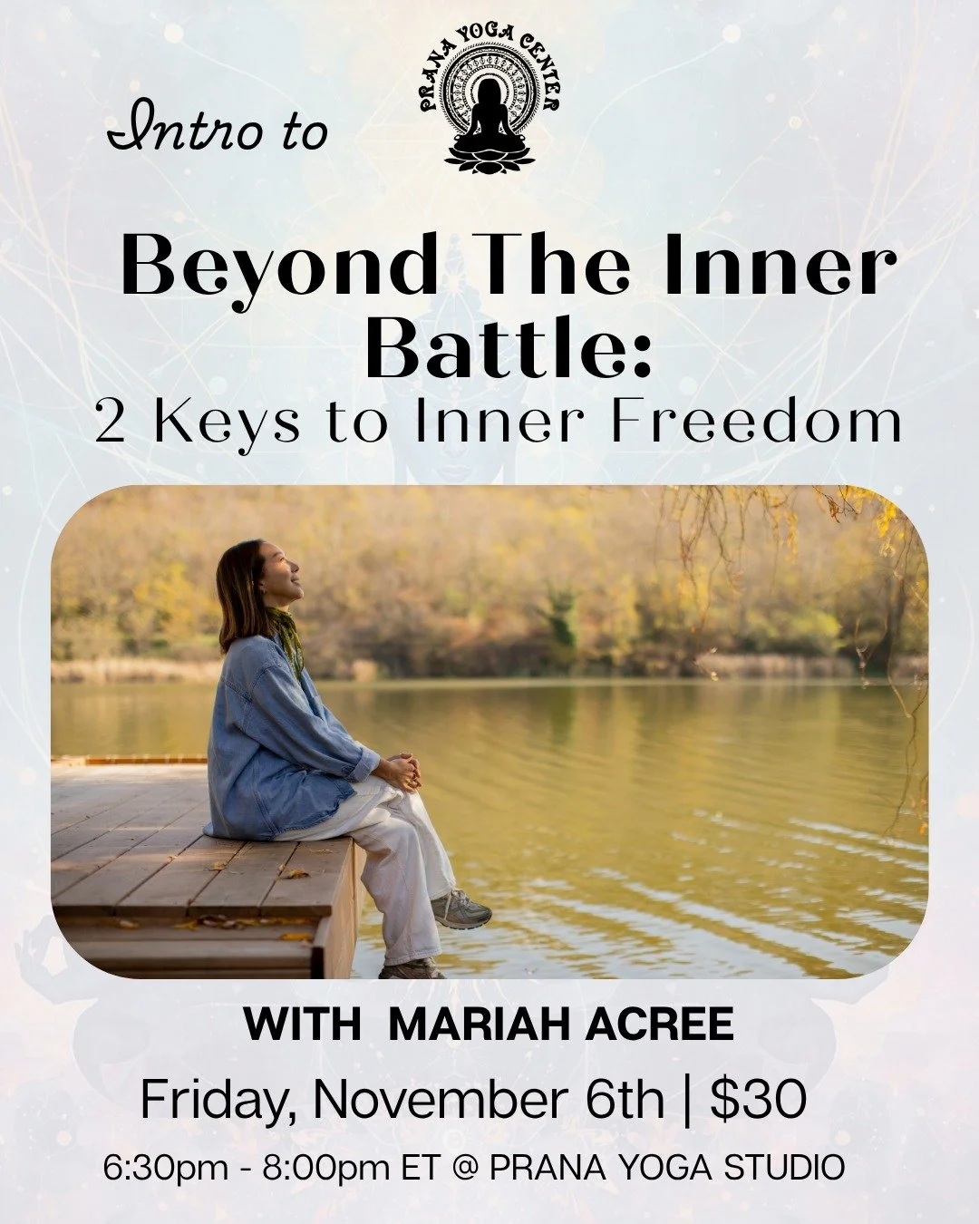 Here is the tricky thing about healing: sometimes the beliefs we hold about "doing the work" are the exact things keeping us stuck in our heads.

If you are craving a break from your own racing thoughts, this workshop is for you. Mariah Acr