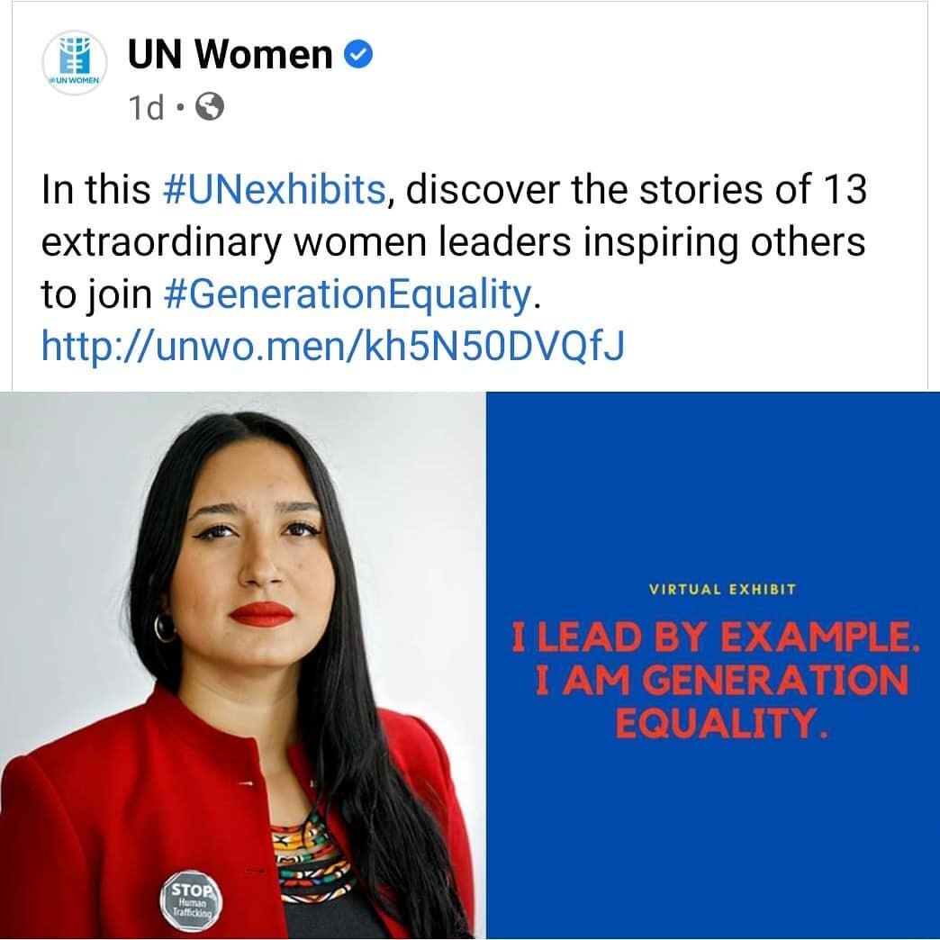 🙏🏼 Thank you @unwomen and #UNexhibits for the acknowledgement. 

Link in bio
#iamgenerationequality #GenerationEqualityForum