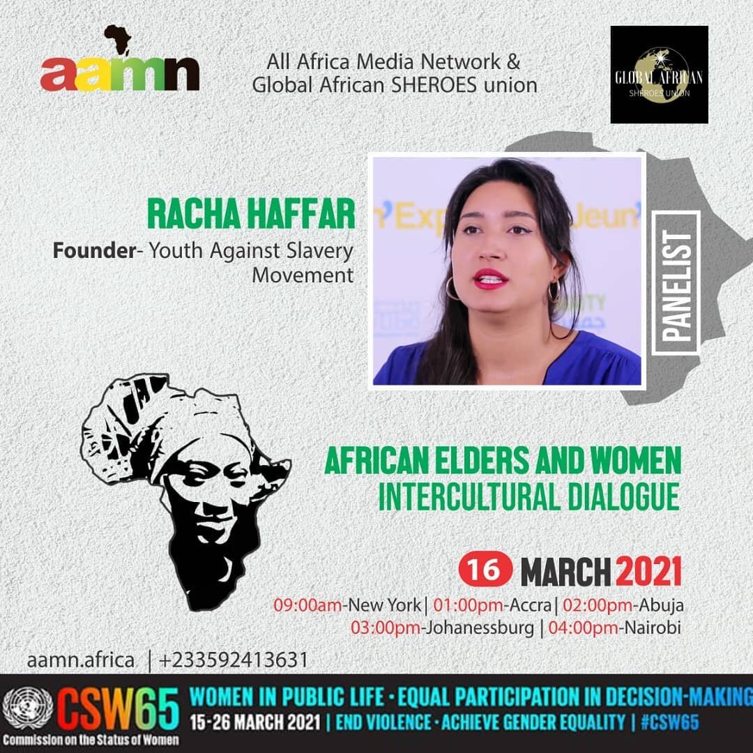 📢 Join us tomorrow for the Virtual African Elders and Women Intercultural Dialogue to discuss the important role of culture in cultivating and maintaining human trafficking and modern slavery in Africa. 

🗓 Tuesday 16th
⏰ 9-11 am EST

Link in bio

