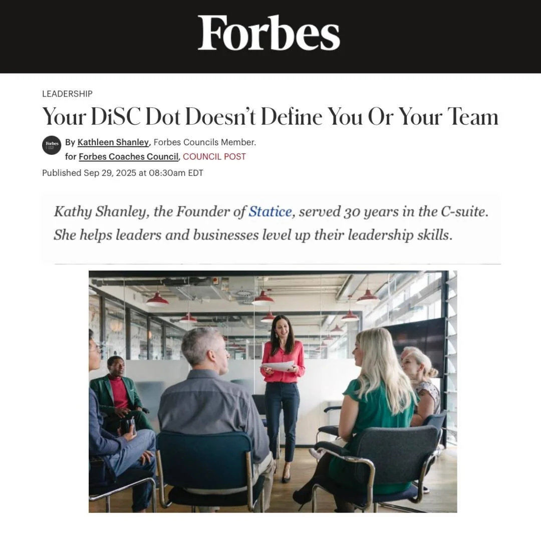 Your DiSC Dot ≠ Your Destiny. At Statice, we believe in using assessments for what they’re meant to do:
✨ Spark self-awareness
✨ Fuel development
✨ Build stronger teams
But lately, we’ve seen a worrying trend . . . DiSC and other tool