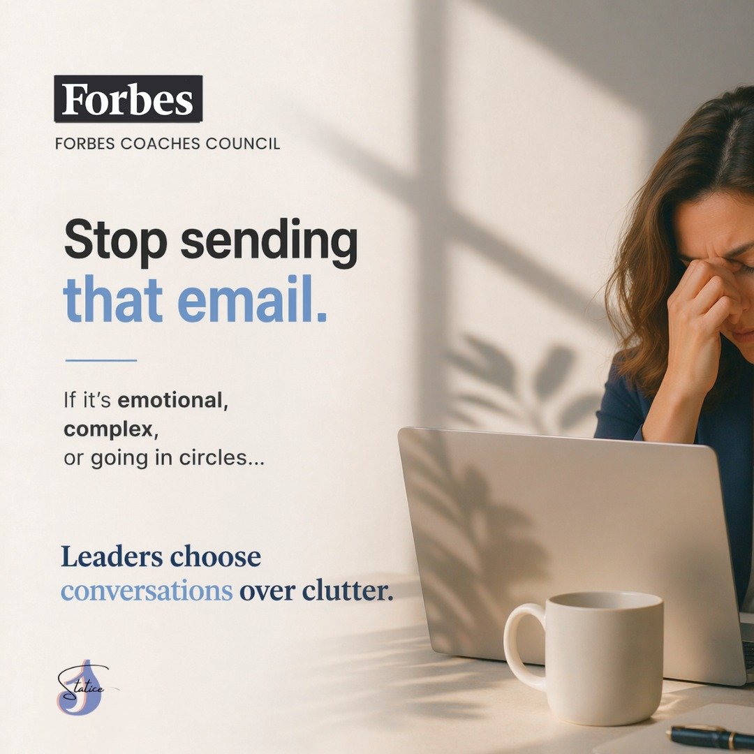 How many emails could have been a conversation this week?

If it&rsquo;s emotional&hellip;
If it&rsquo;s complex&hellip;
If it&rsquo;s going in circles&hellip;
👉🏼 It&rsquo;s probably not an email.

This is one of the most common patterns I see when