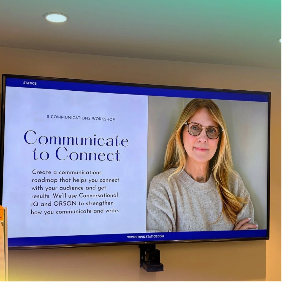 Can you make your point in 25 words? What about 10? Or 5? That was one of the challenges I gave a client team during a Statice communications workshop this week.

There was plenty of laughter as words were debated and sacrificed. But as the word coun
