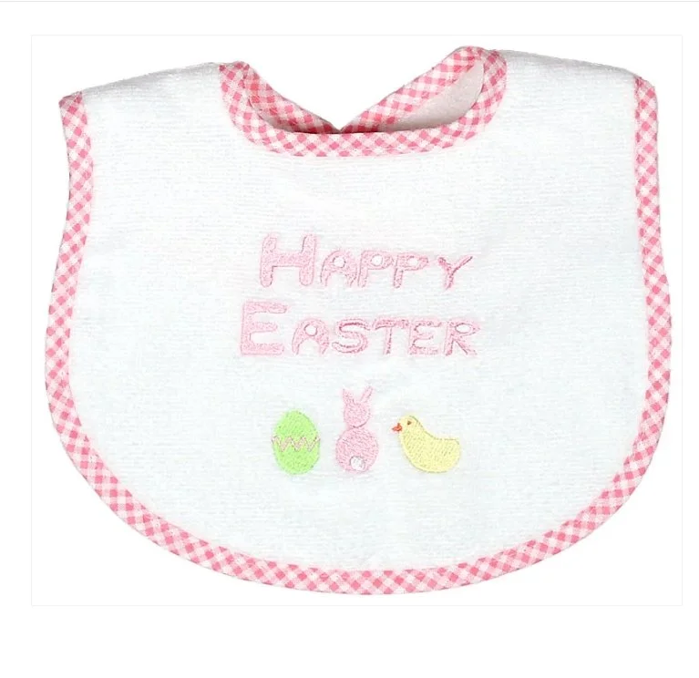 Pink Happy Easter Bib