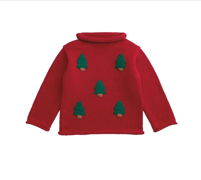 Christmas Trees Rollneck Sweater