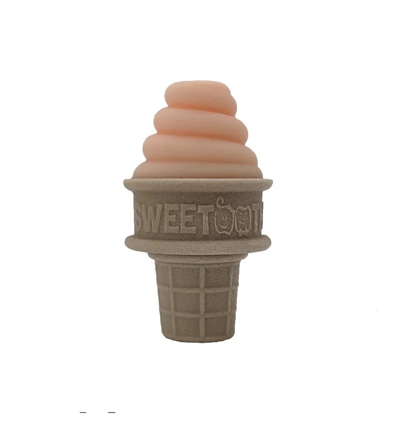 Ice Cream Cone Teether- Adorable Orange
