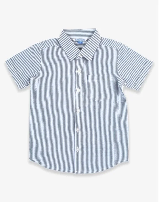 Ruggedbutts | Blue Seersucker Button Down