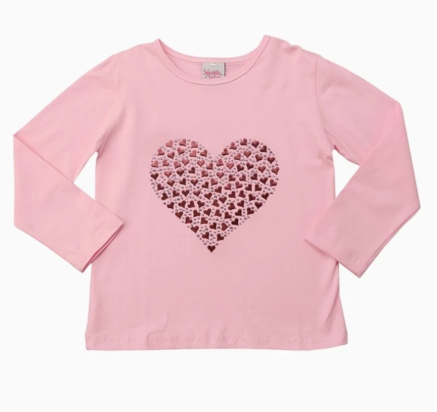 Pink Full of Hearts Tee
