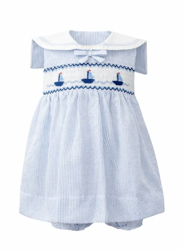Carriage Boutique | Smocked Sailboats Dress