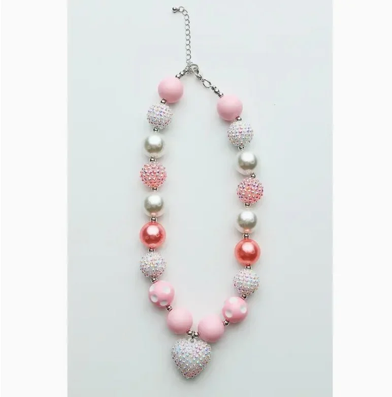 Chunky Pearl Heart Necklace