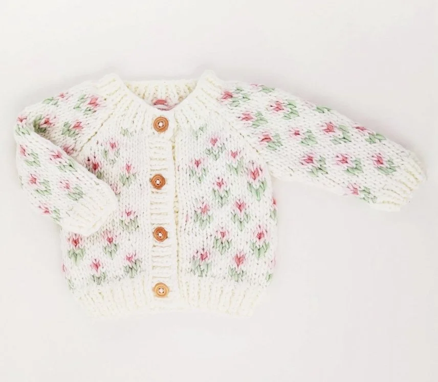 Huggalugs | Bitty Blooms Cardigan Sweater
