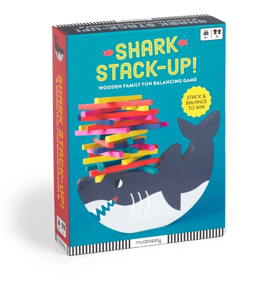 Shark Stack-Up! Wooden Balancing Game