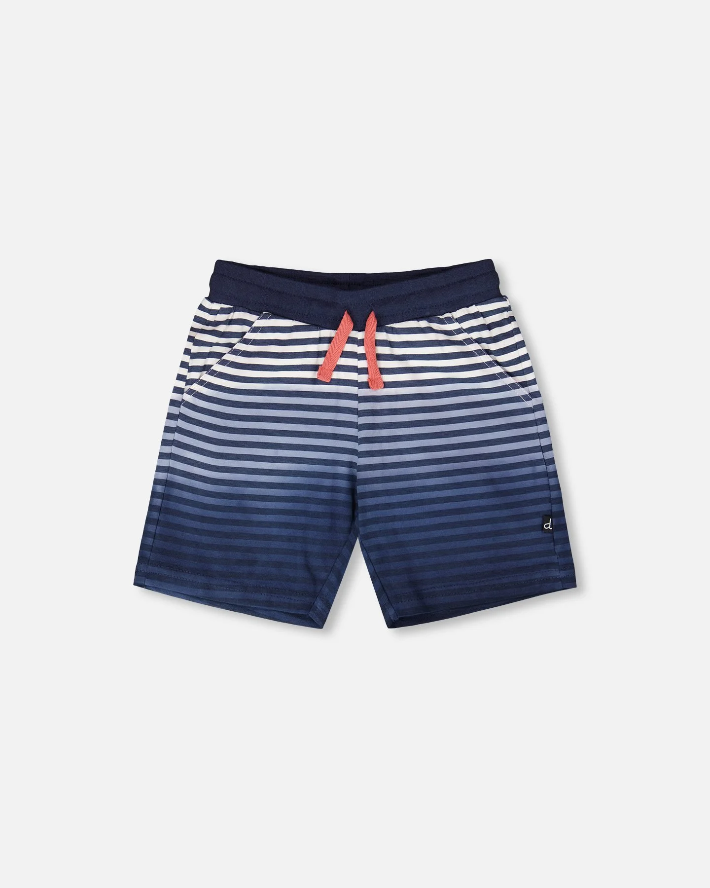 Deux Par Deux | Blue Gradient Organic Cotton Shorts
