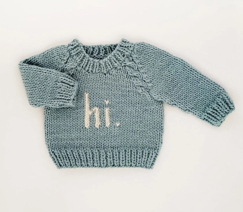 Huggalugs | Hi. Surf Blue Sweater