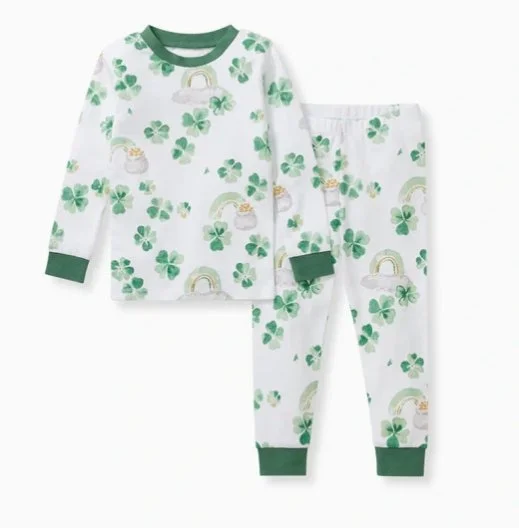 Happy Go Luck Organic Cotton Two-piece Pajamas