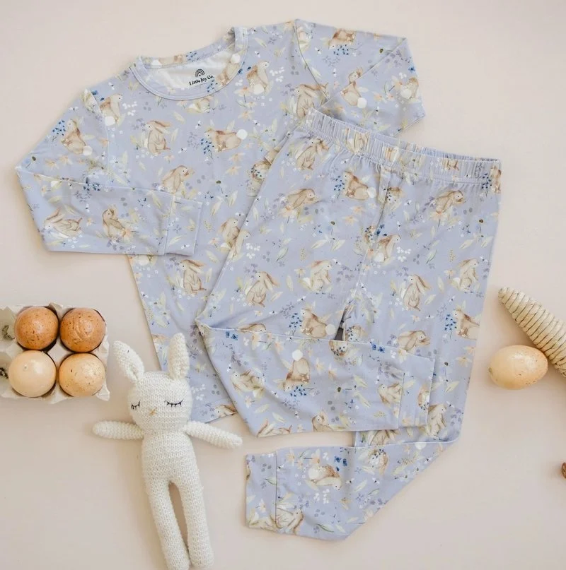 Bunny Blossom Bamboo Pajamas