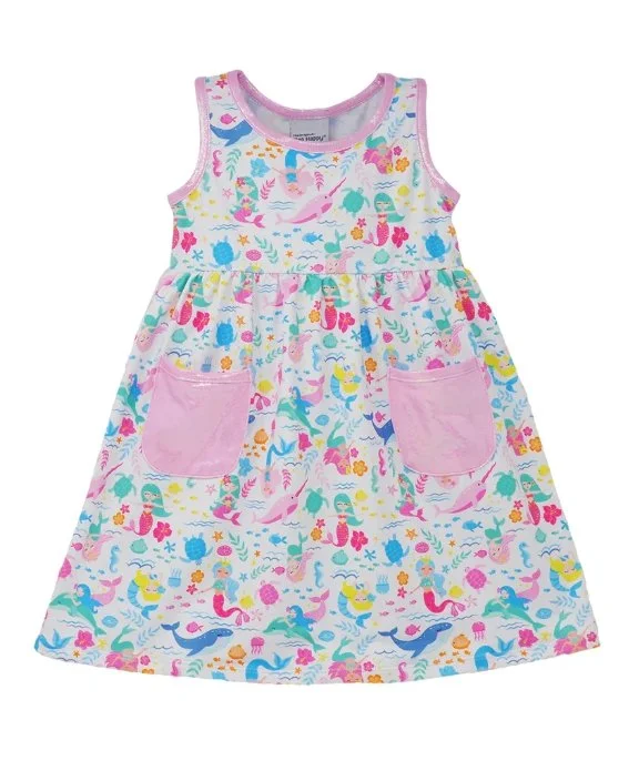 Flap Happy | Dahlia Sleeveless Dress Mermaid Friends