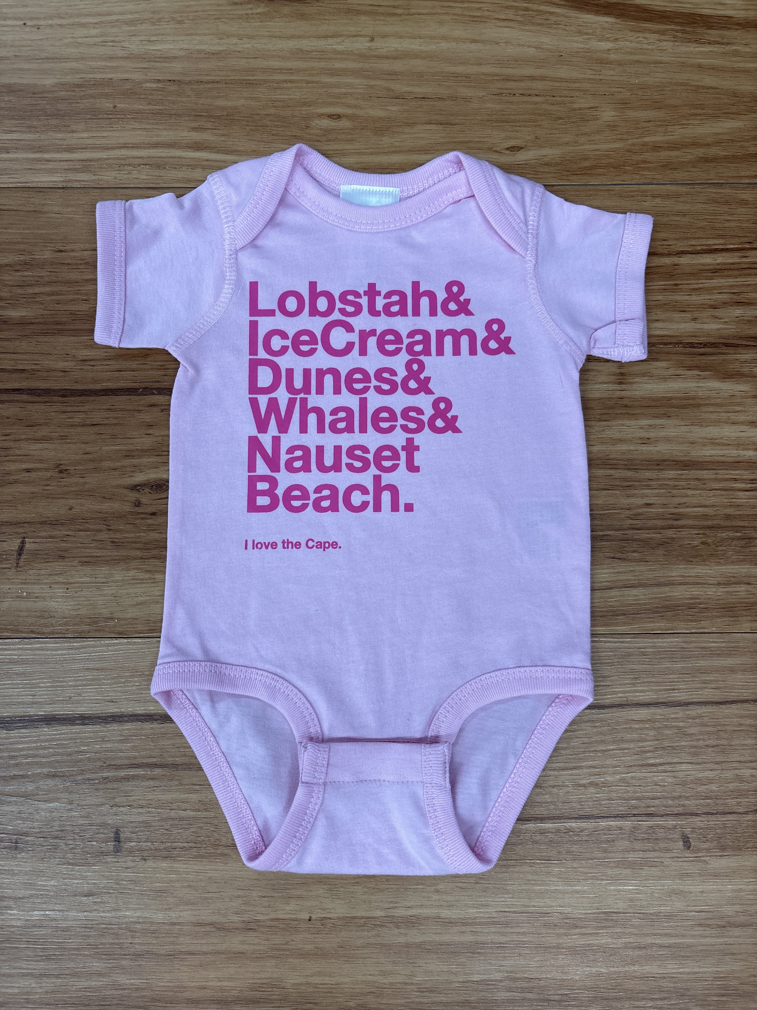 I Love the Cape Onesie | Pink/ Hot Pink