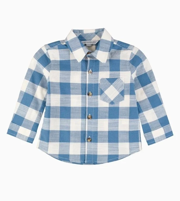 Ruggedbutts | Countryside Blue Plaid Button Down Shirt