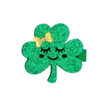 Glitter Shamrock Hair Clip