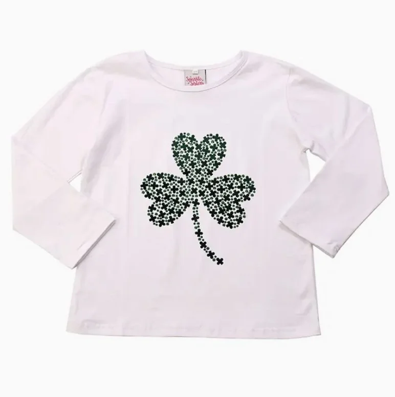Beaded Shamrock Tee