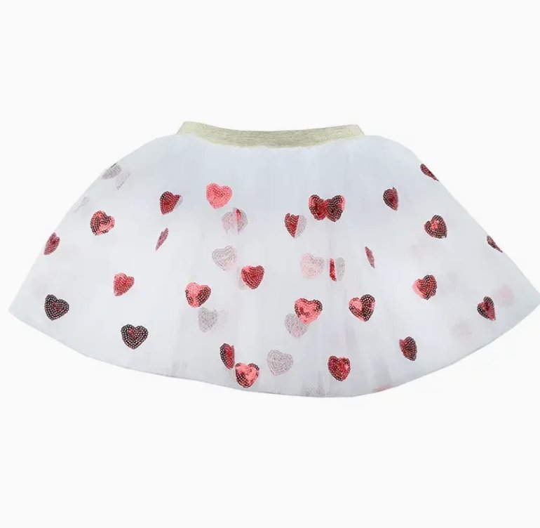Red Hearts Sequin Tutu