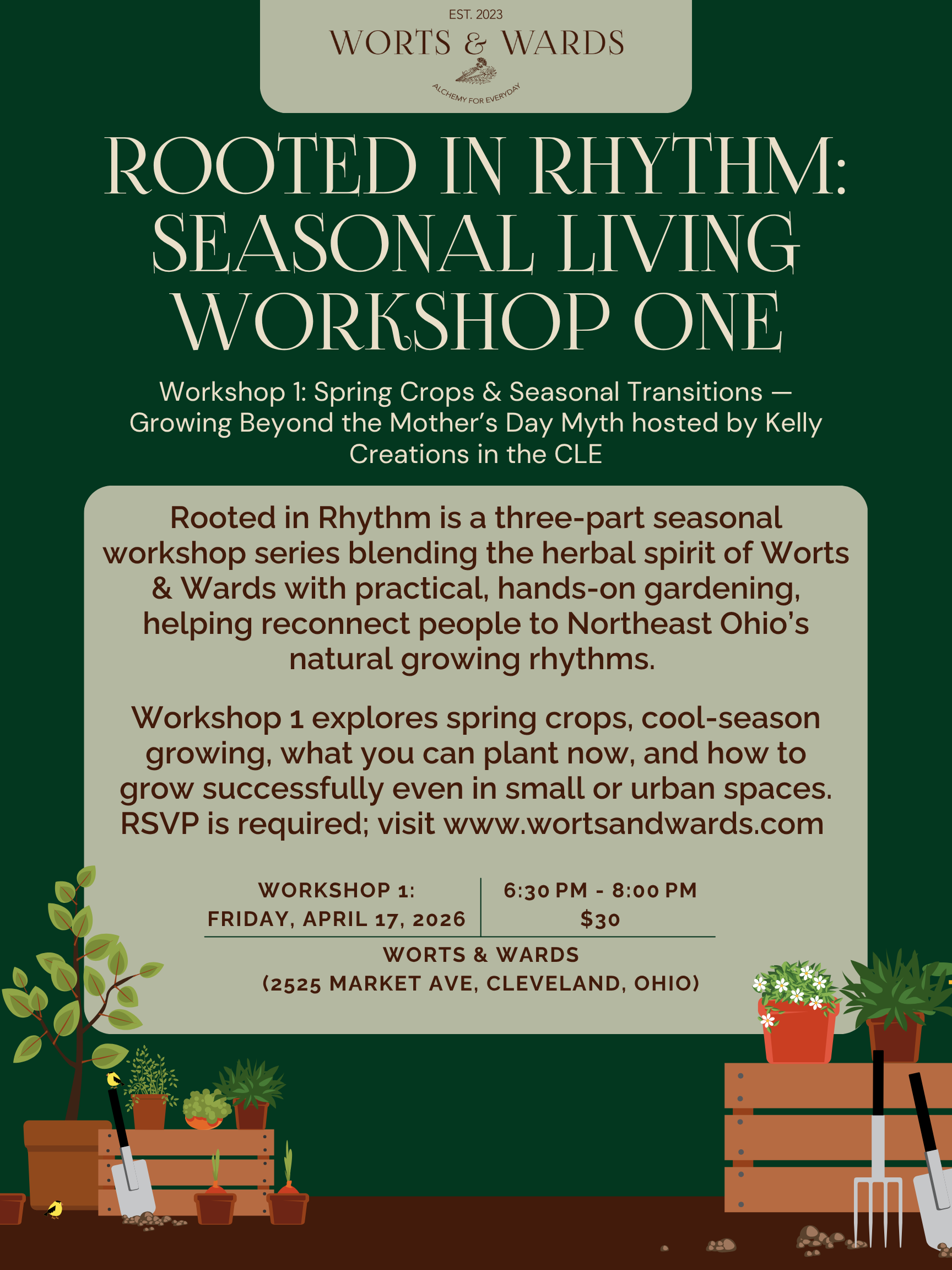 Rooted in Rhythm -Workshop 1: Spring Crops & Seasonal Transitions