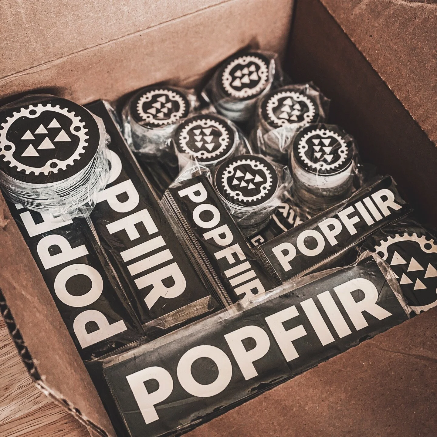 Stickers for days! @popfiir_brand 

Is your Merch Made Wright?!
.
.
.
.
.
.
#slaps #merch #promotional #getbranded #isyourmerchmadewright #stickers #custom #screenprinted #design #clientwork #dowhatyoulove #dowork #quality