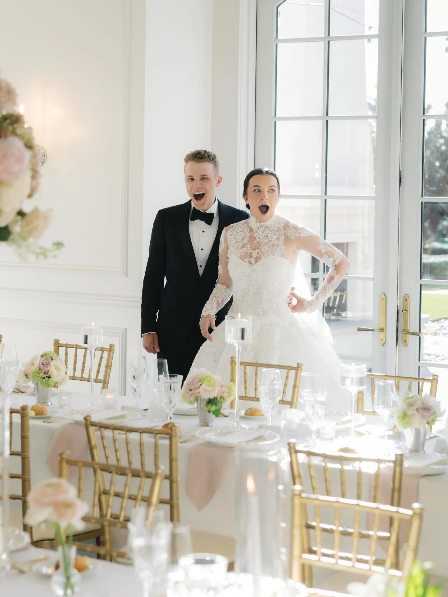 As 2025 begins to come to a close we are reflecting on a few of the joyful moments this year brought. This ballroom reveal for the new Mr. &amp; Mrs. Black was absolutely a highlight!🤍

@thelockharts 
@laurelandfinch 
@wellsettx 
@madpiedesigns 
@bb