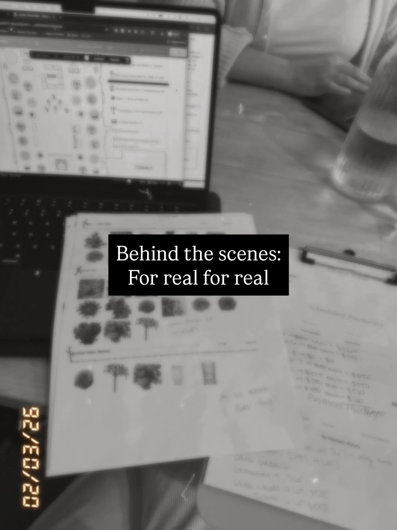 We live in a very fast world. Lately I&rsquo;ve been working to bring myself back to a steady pace where I can remember this work is a craft. Here&rsquo;s to an afternoon well spent with @laurelandfinch crafting a beautiful day for our sweet bride! ?