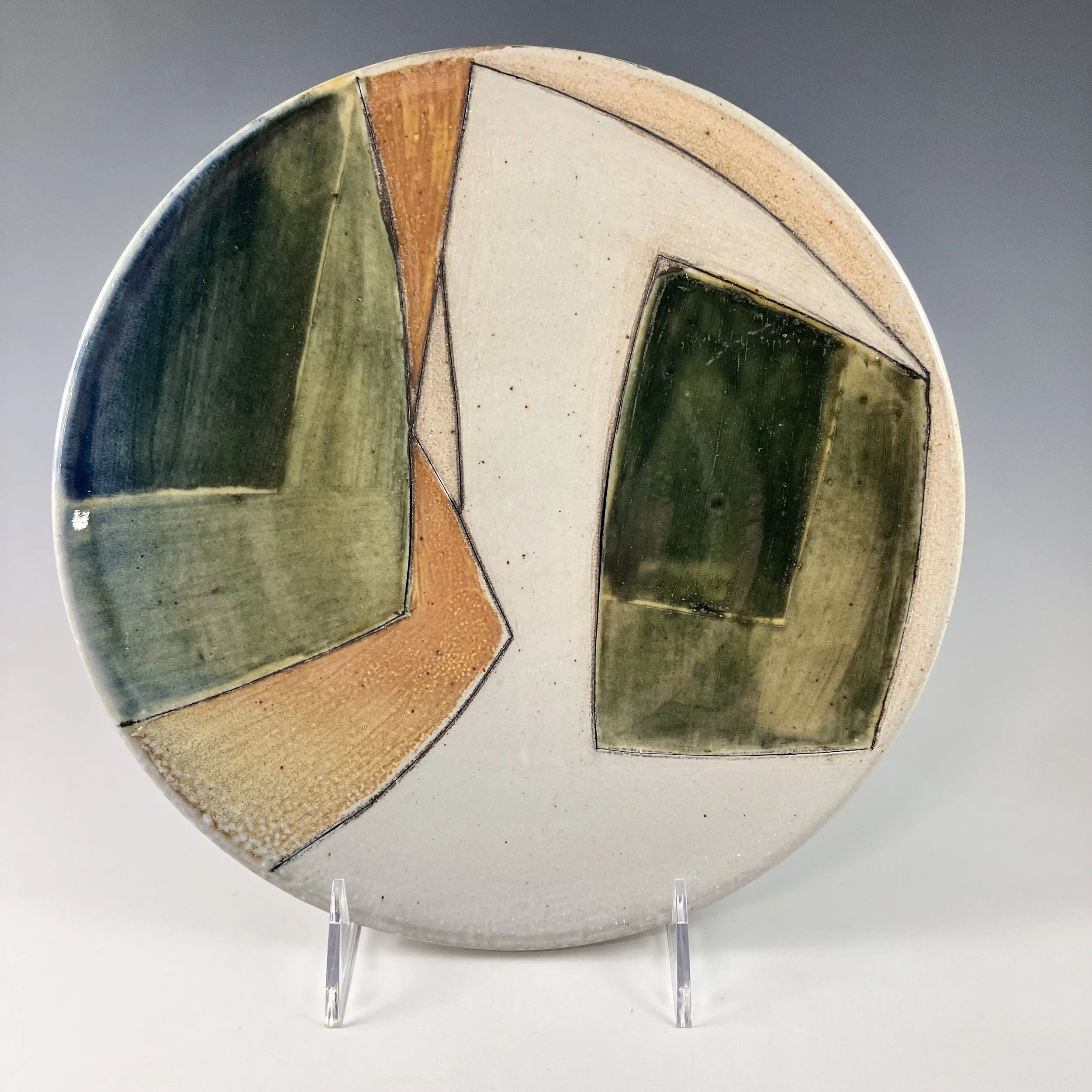 Same plate after firing