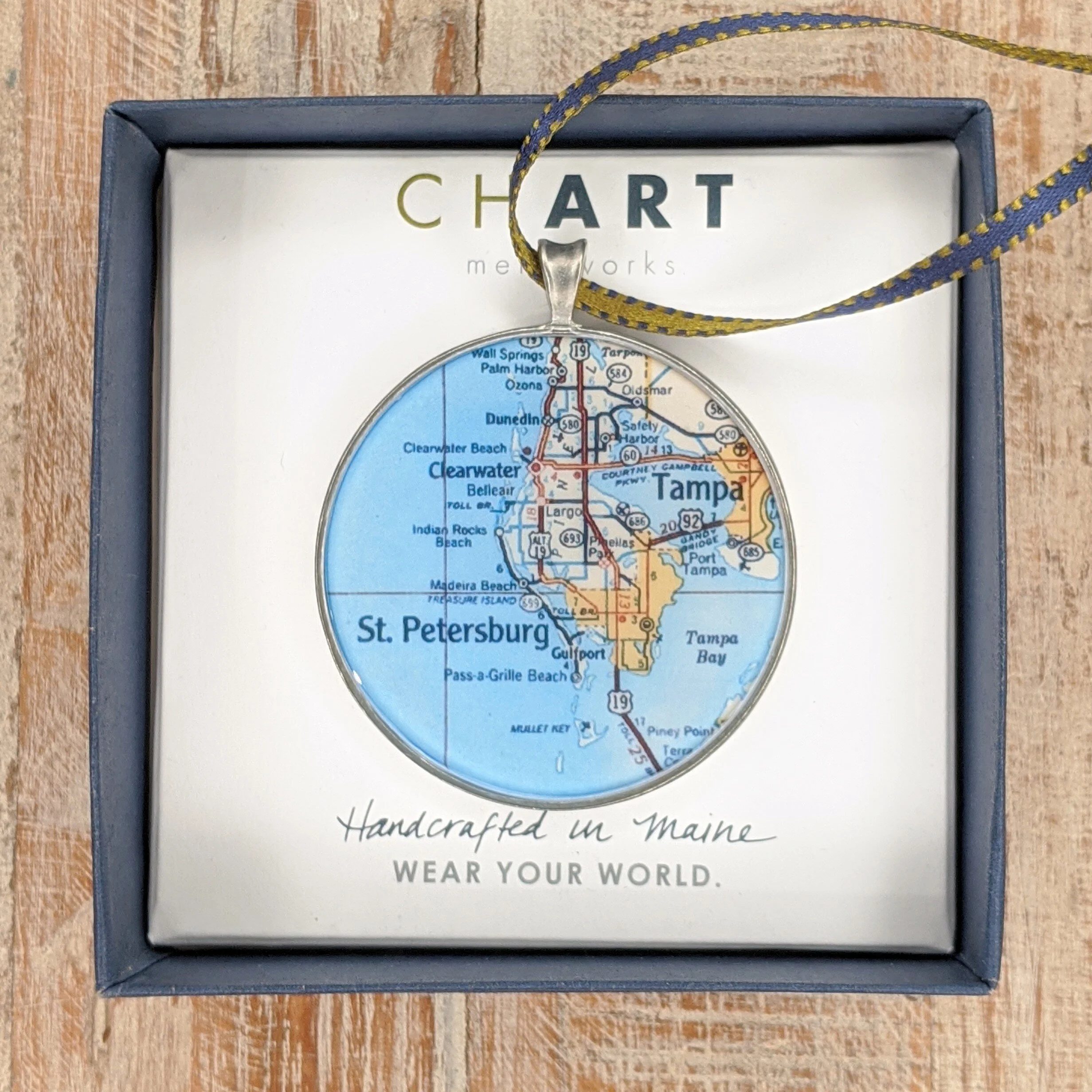 Chart St. Petersburg Map Ornament