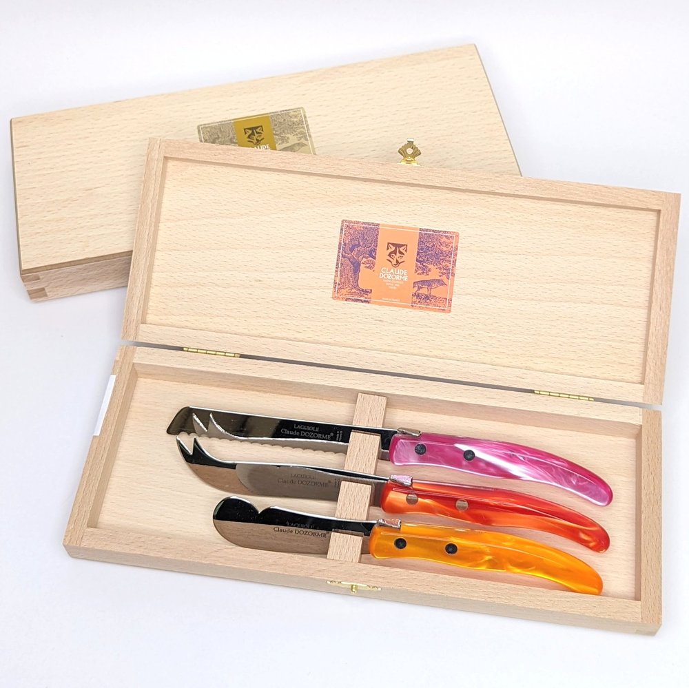 Claude Dozorme Steak Knives Set/6 Assorted Colors — Marion's