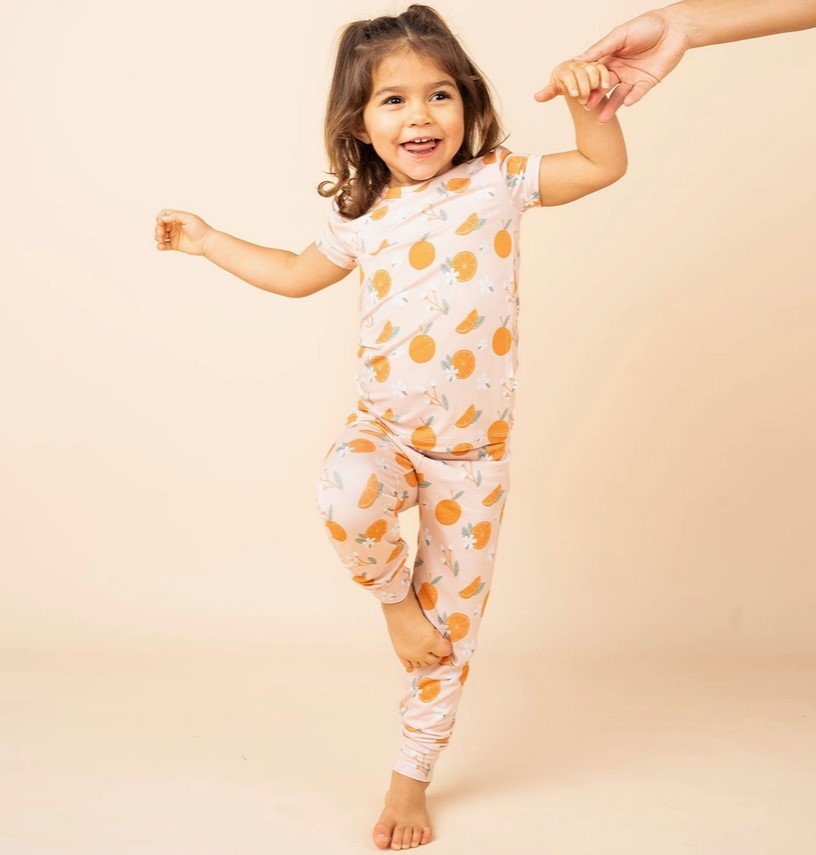 Emerson & Friends Kids Pajama Set Oranges