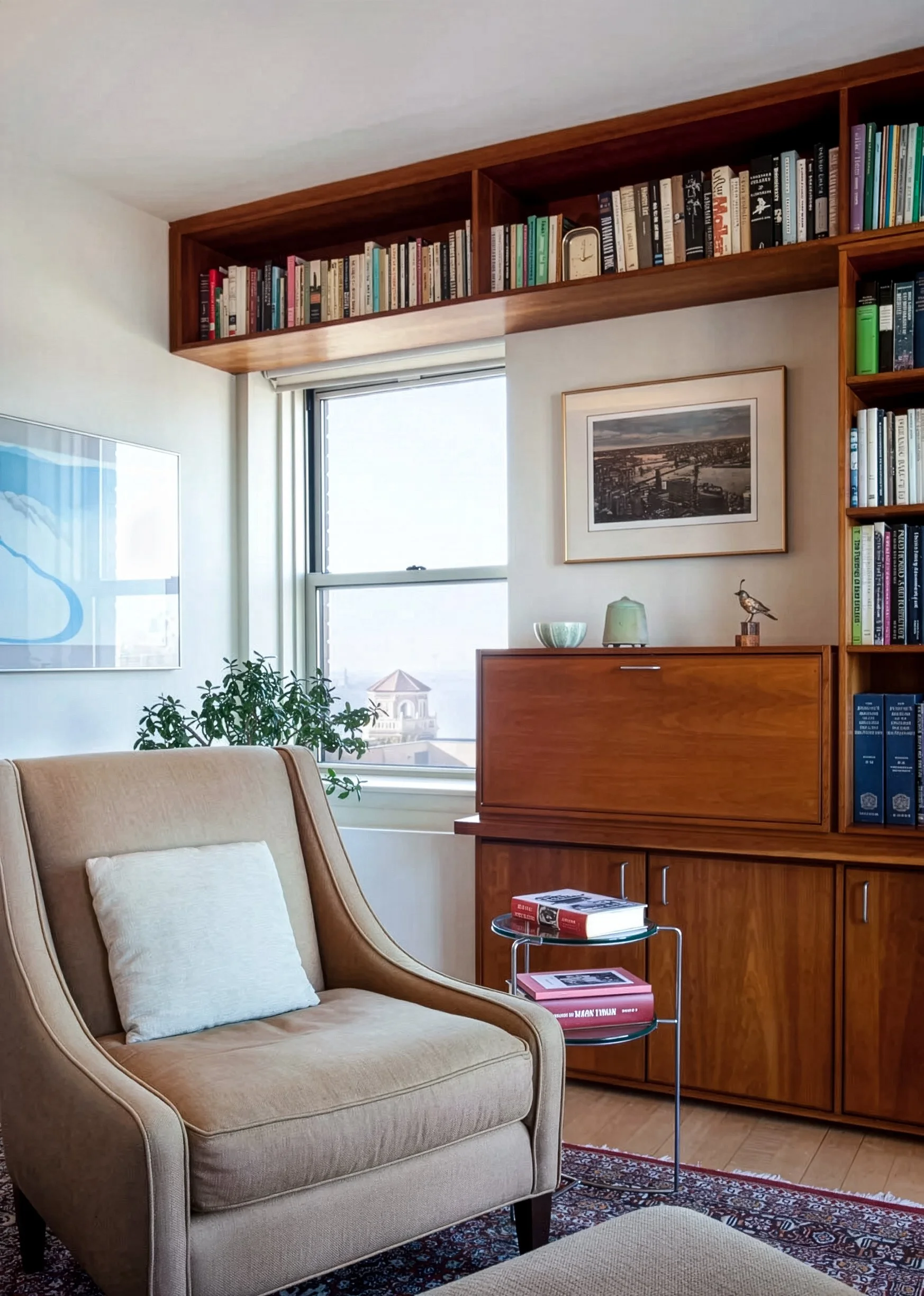 Livingroom with chair and console