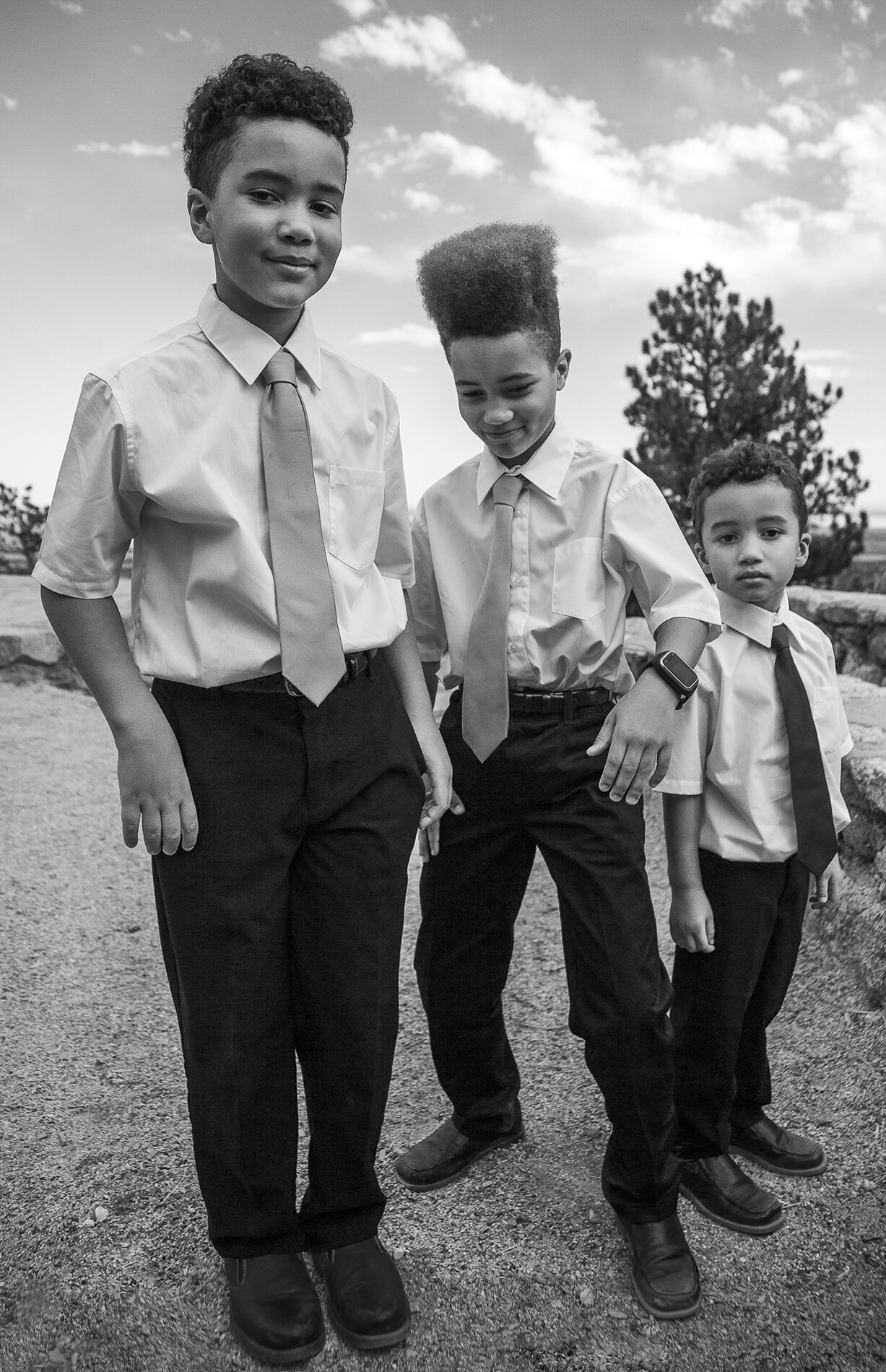 Three Boys at a Wedding