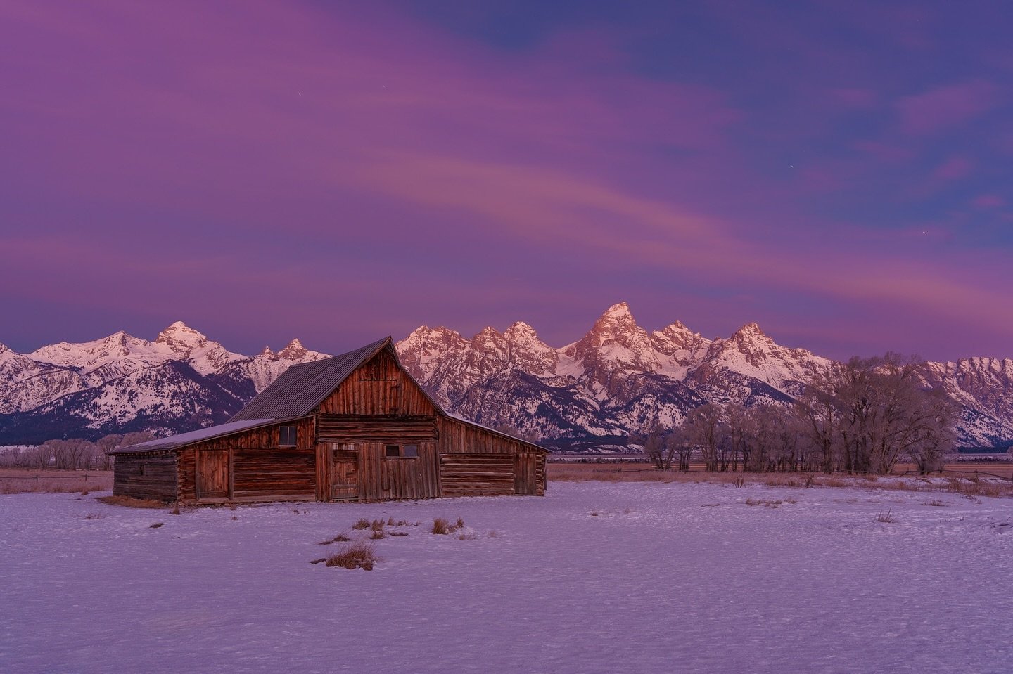 One of the biggest, and best surprises we got upon arriving to the Tetons was seeing that Antelope Flats Road was open.  This meant we could drive all the way up to the barns on Mormon Row.  Usually, the road is closed due to snow, and you have to wa