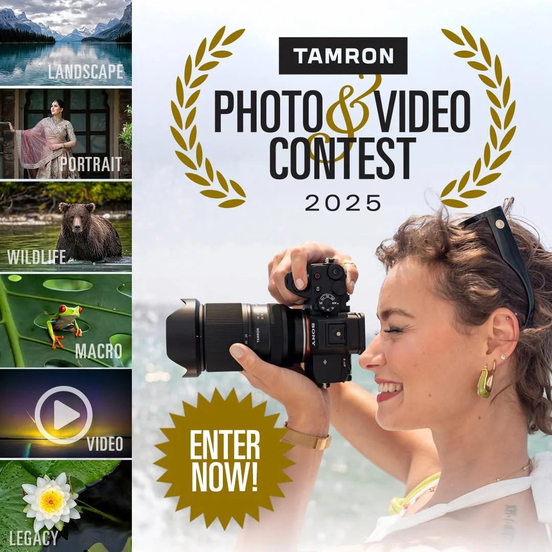 📸 Attention Tamron users!

Show us your best work in the TAMRON 2025 Photo &amp; Video Contest!

6 Categories: Landscape, Wildlife, Macro, Portrait, Video, and new this year &mdash; the LEGACY Category, celebrating 75 years of Tamron innovation with