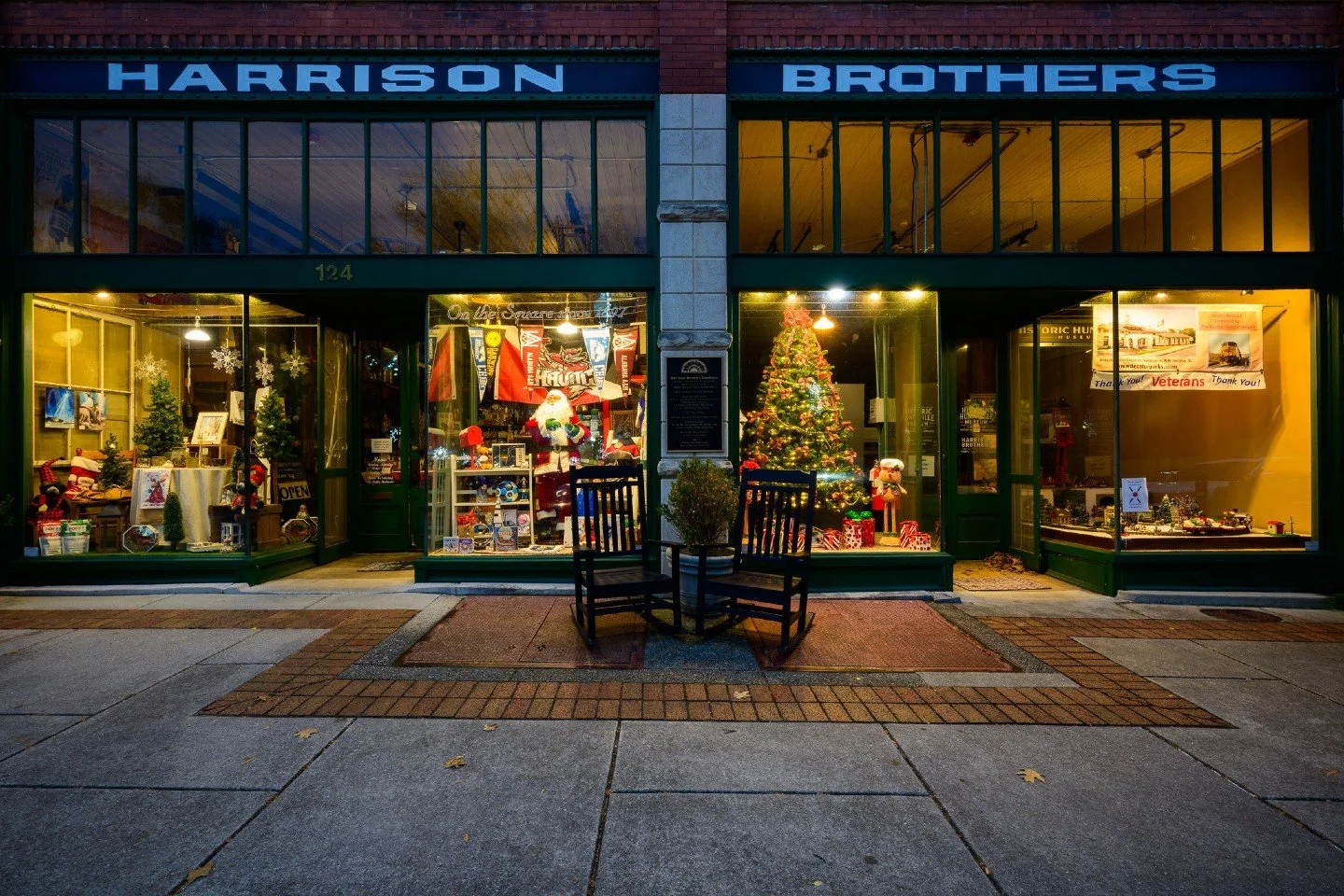 There is something so magical about a genuine, old-fashioned Christmas window display at night. 🎄✨

Sadly, storefronts like this are becoming a thing of the past in most places.  That&rsquo;s exactly why I am so incredibly grateful that Harrison Bro