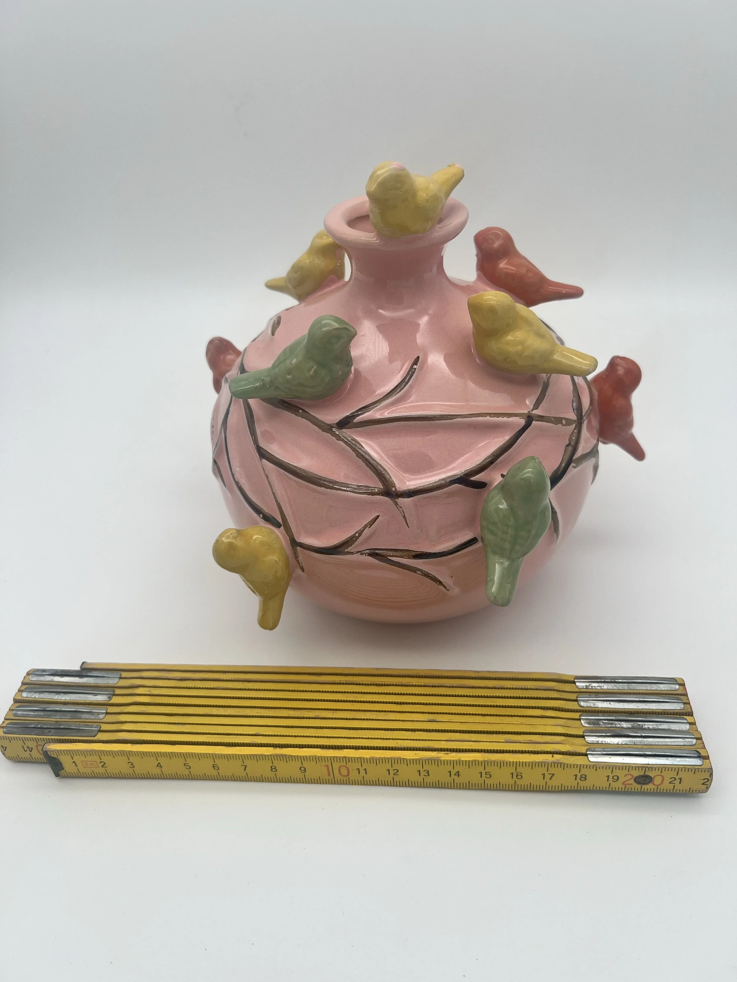 Blumenvase mit Vögeln