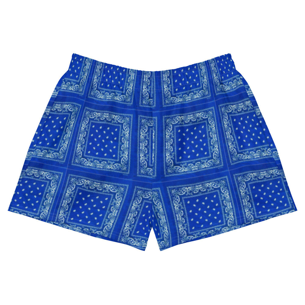 Blue Bandana Shorts — Lonnie Chavon