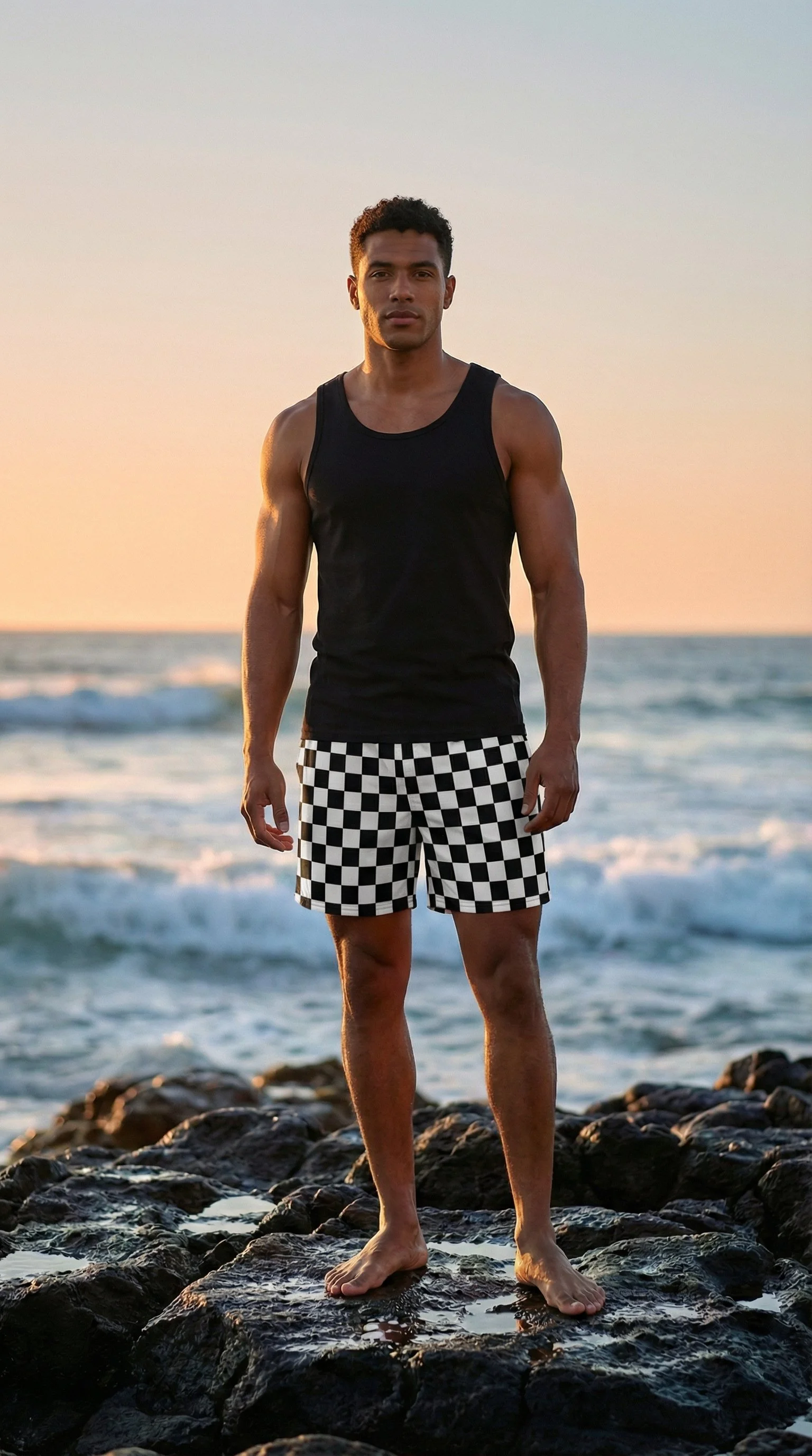 Checkered Long Shorts