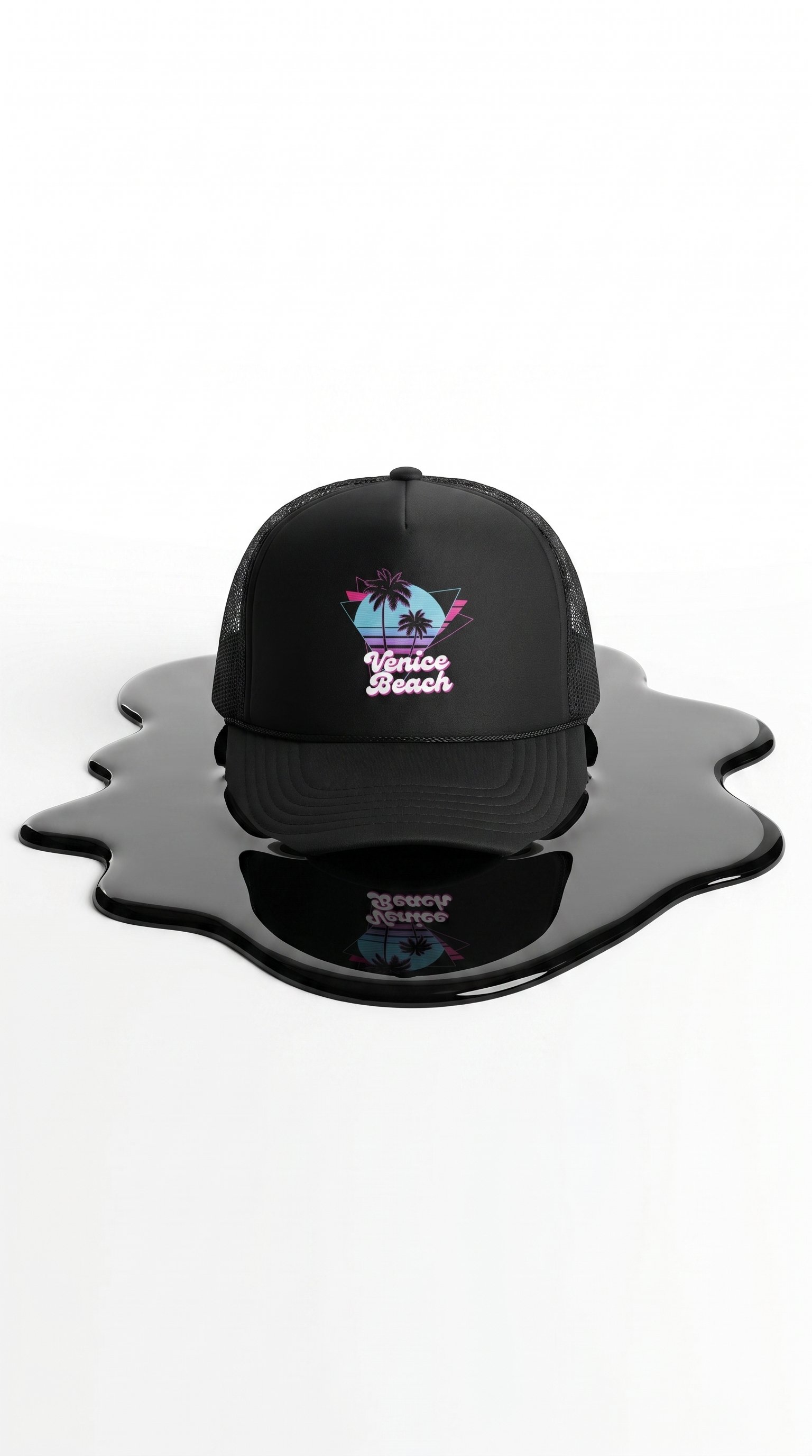 Retro Venice Beach trucker hat