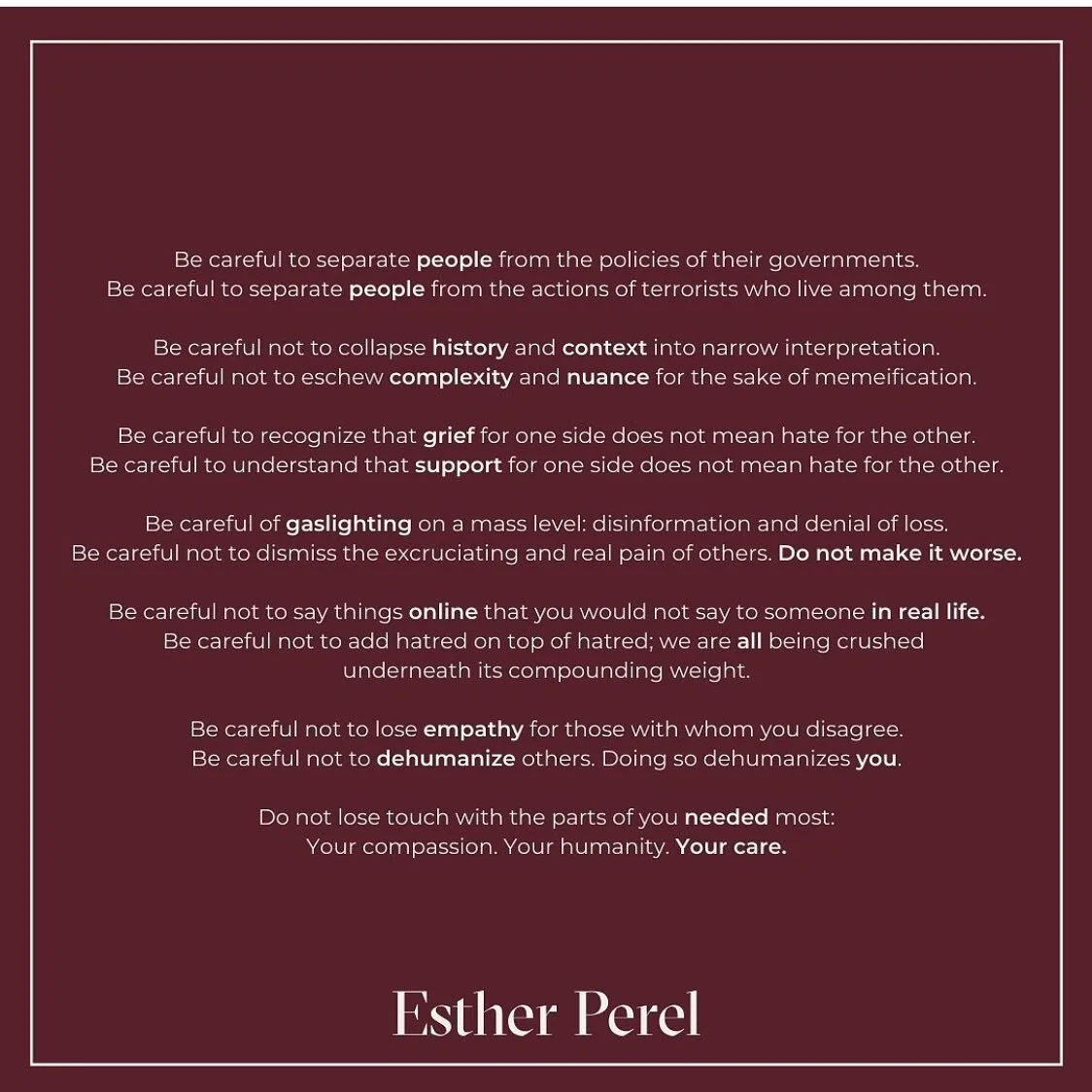 Wise words from @estherperelofficial during this time of suffering

#therapy #psychotherapy #healing #williamsburg #greenpoint #anxiety #depression #trauma #therapist #psychologist #mentalhealth #wellness #gratitude

transcendentself.com