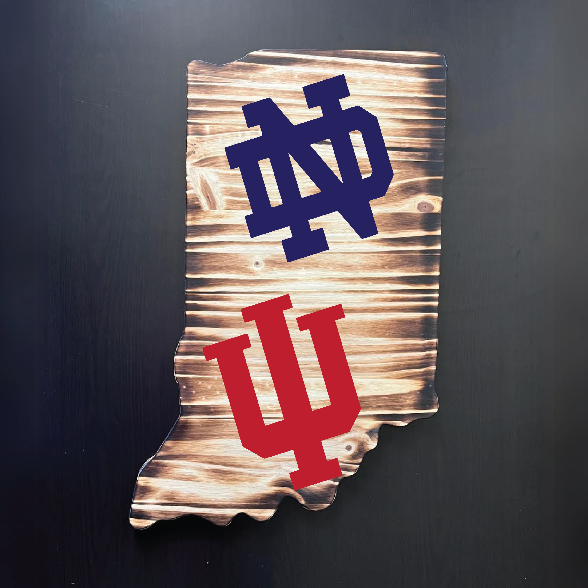 24" Indiana w/ IU & Notre Dame logo